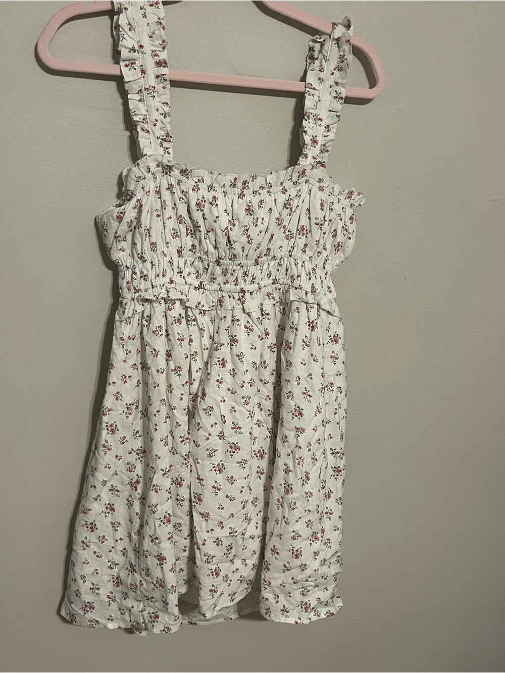 Altar’d State White Floral Smocked Sundress